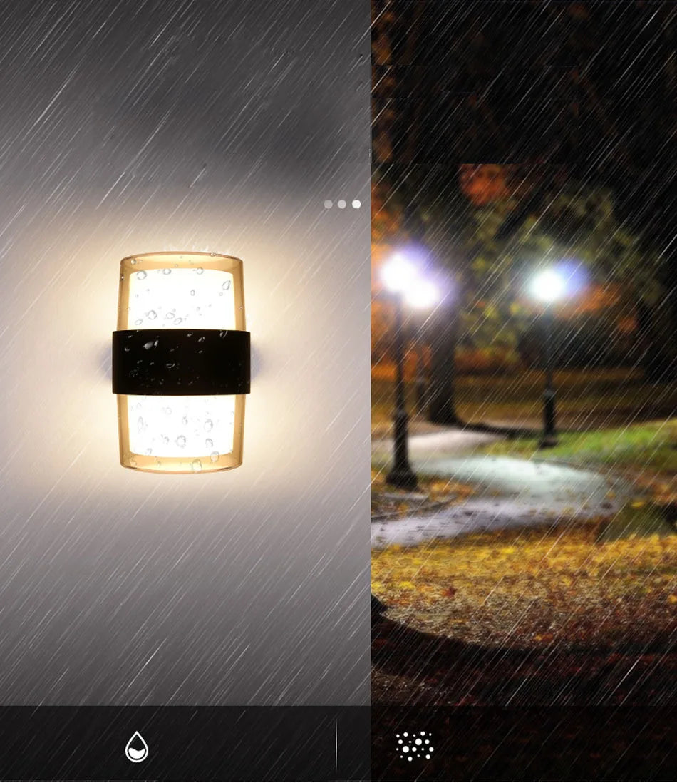 Led Wall Light, Intelligent light control absent; no sensing if 'light without sensor' option chosen.