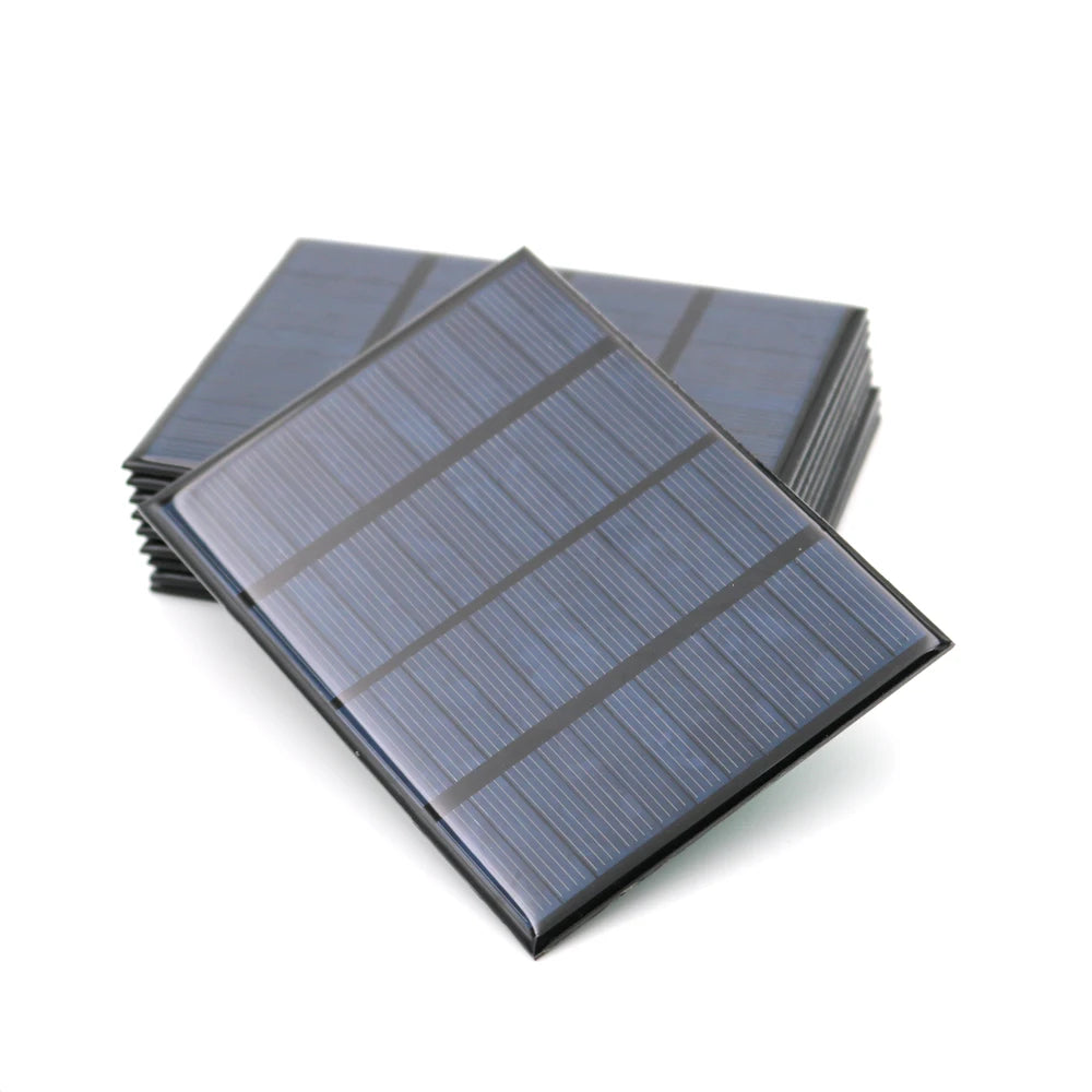 12V 1.5W Solar Panel, Easy installation with built-in anti-freeze tech prevents damage and distortion.