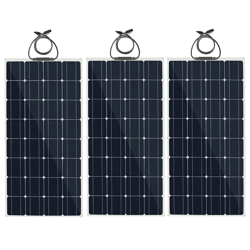 solar panel, Minimize power loss with a short battery cable.