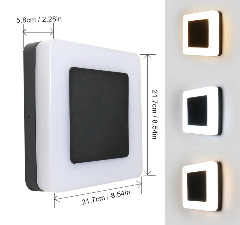 Led Porch Light, Outdoor light overpowering indoor light; wall light only functional at night.