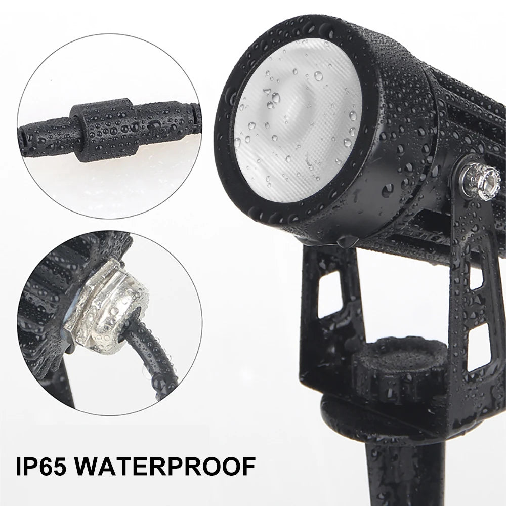 1 TO 4 RGB Outdoor Solar Landscape Light, Mount on wall for easy installation.
