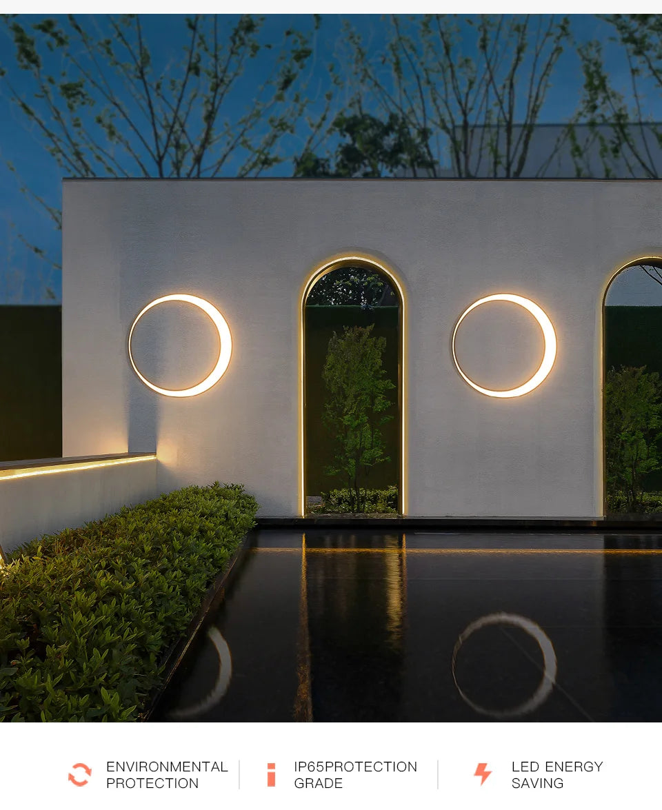 VZVI Outdoor Wall Light, Outdoor LED lighting with IP65 protection, energy-efficient and durable for various environments.