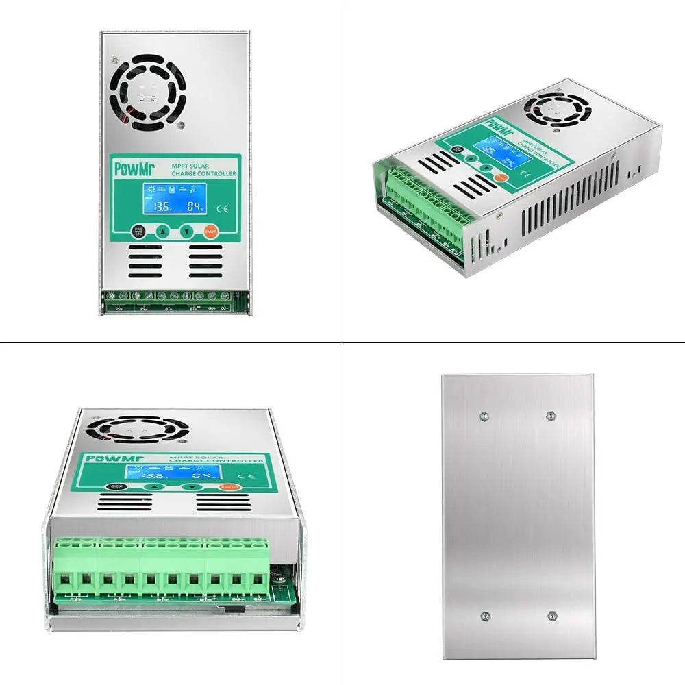 PowMr MPPT 60A Solar Charge Controller, Solar charge controller regulates multiple voltages for various battery types.