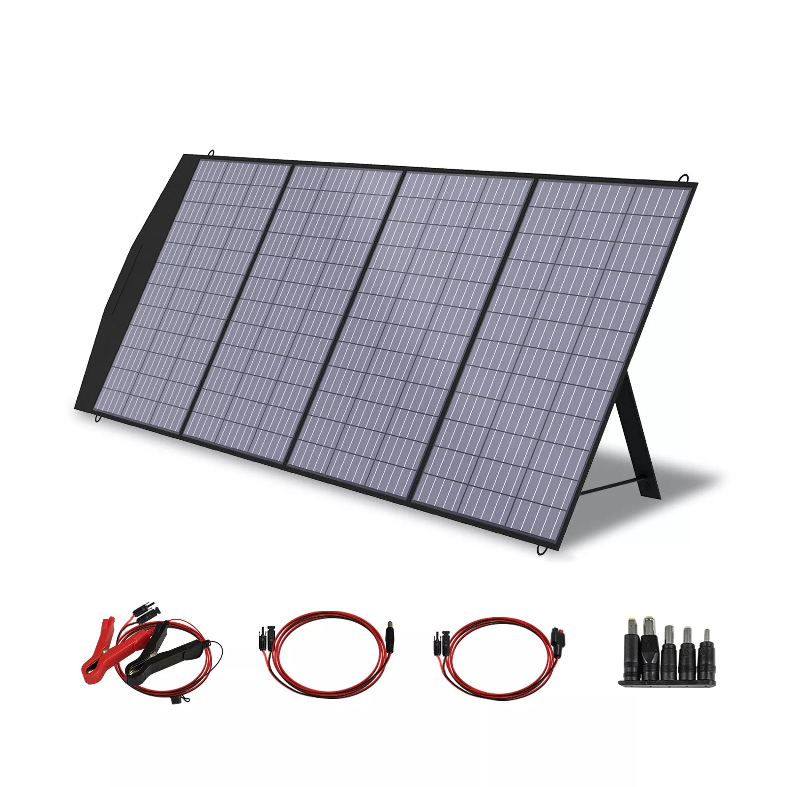 ALLPOWERS 18V Foldable Solar Panel, Rugged solar panel with water-resistant design and adjustable bracket for safe and reliable energy harvesting.