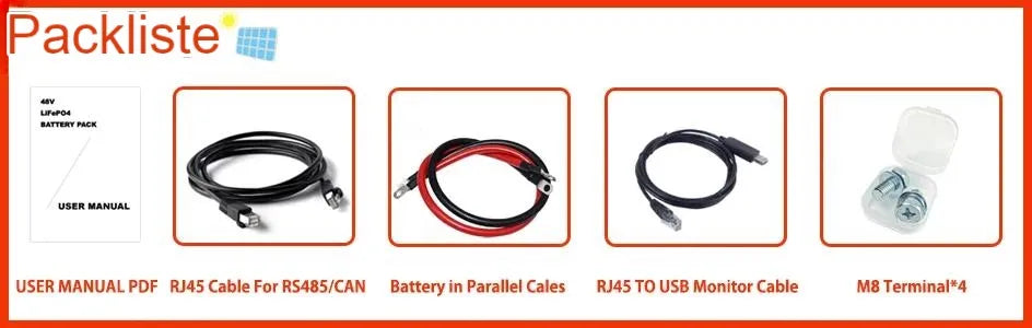 NEU 48 280AH LIFEPO4 14KWH Batteriepack - 6000+ Zyletten 16S 51,2V 200AH 300AH RS485/Dose aus/am Netz Sonnensystem 10 -jährige Garantie