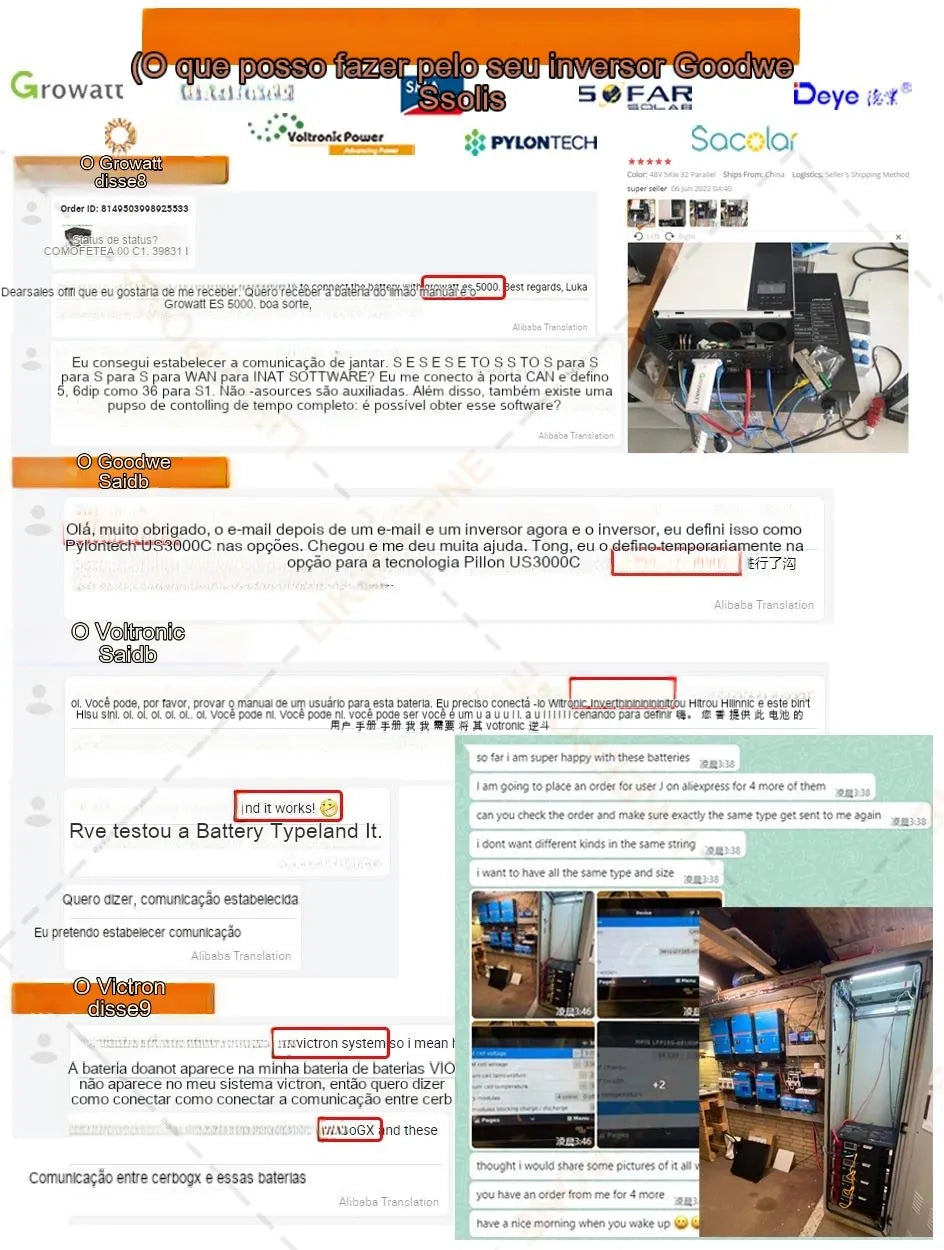 New 48 280Ah LiFePO4 14Kwh Battery Pack - 6000+ Cylcles 16S 51.2V 200Ah 300Ah RS485/CAN Off/On Grid Solar System 10Years Warranty