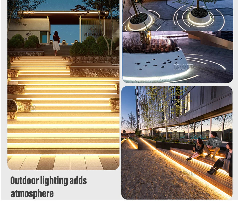 Adds ambiance with weather-resistant outdoor lighting solutions.