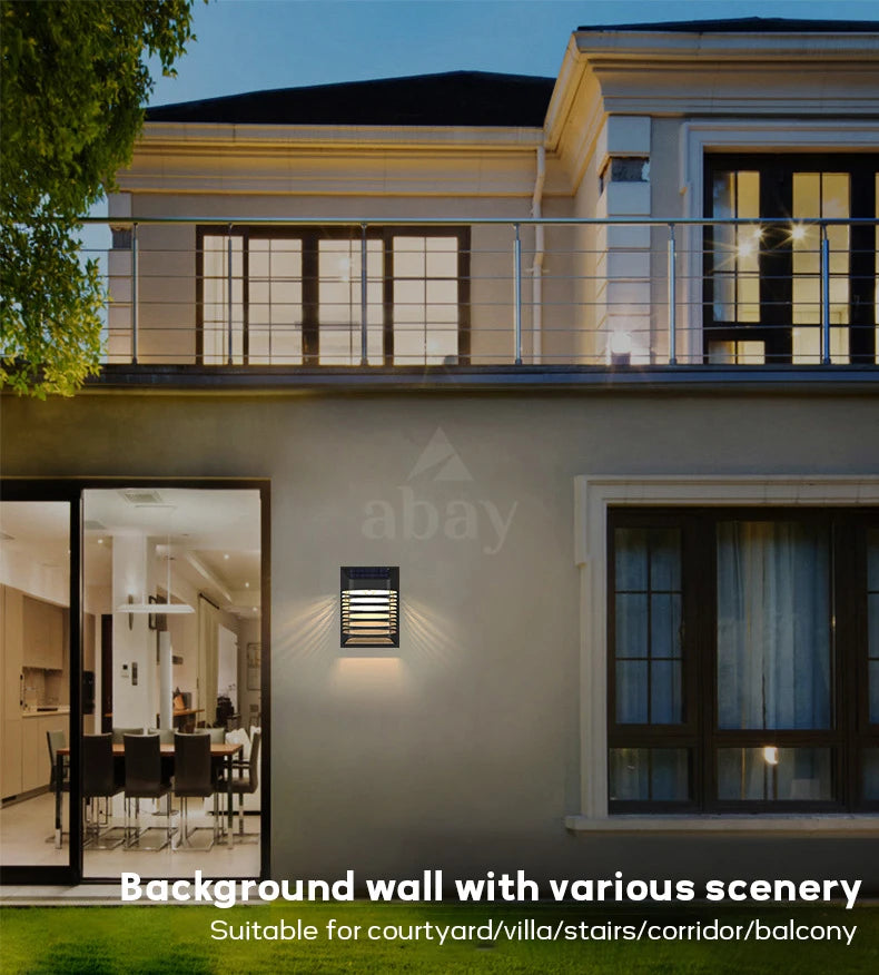 Solar LED Light, Elegant background lighting ideal for grand spaces like courtyards, villas, and stairways.