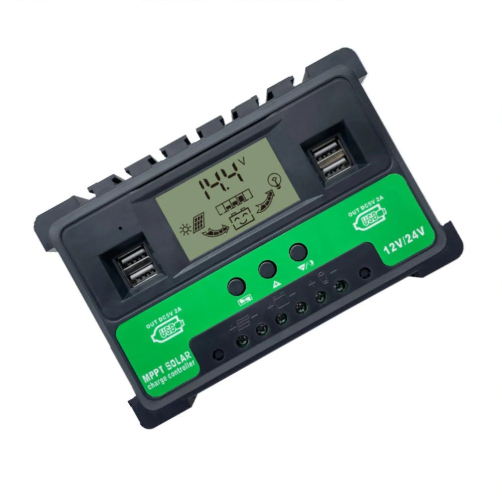 30A 40A 50A MPPT Solar Charge Controller, Solar charge controller for 12V/24V systems with DC output, suitable for lithium and LiFePO4 batteries.