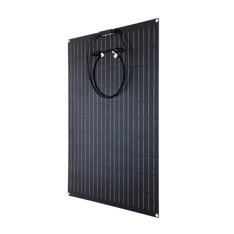 300W Solar Panel, Off-grid solar kit with flexible panels charges 12V batteries for homes, RVs, or boats.
