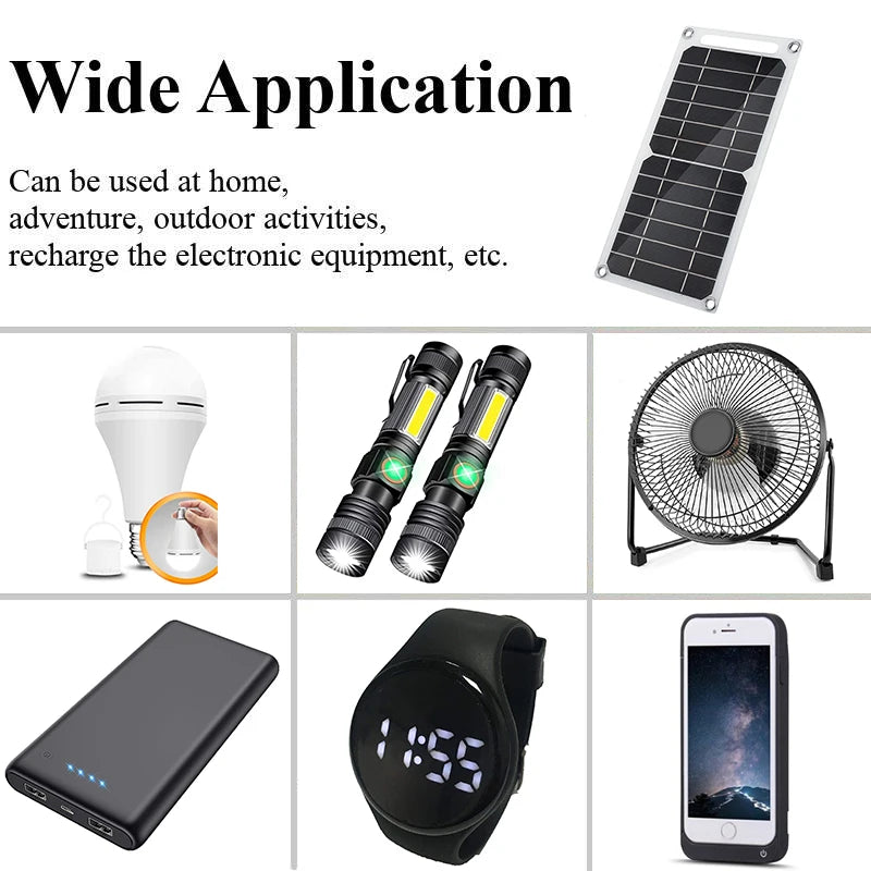 20W Portable Solar Panel, Portable charger for electronics, suitable for home, outdoor, or adventure use.