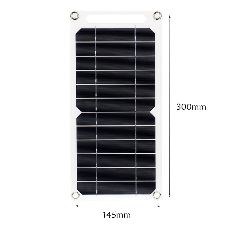 20W Solar Panel, Measurements may vary slightly, and colors might differ depending on display settings.