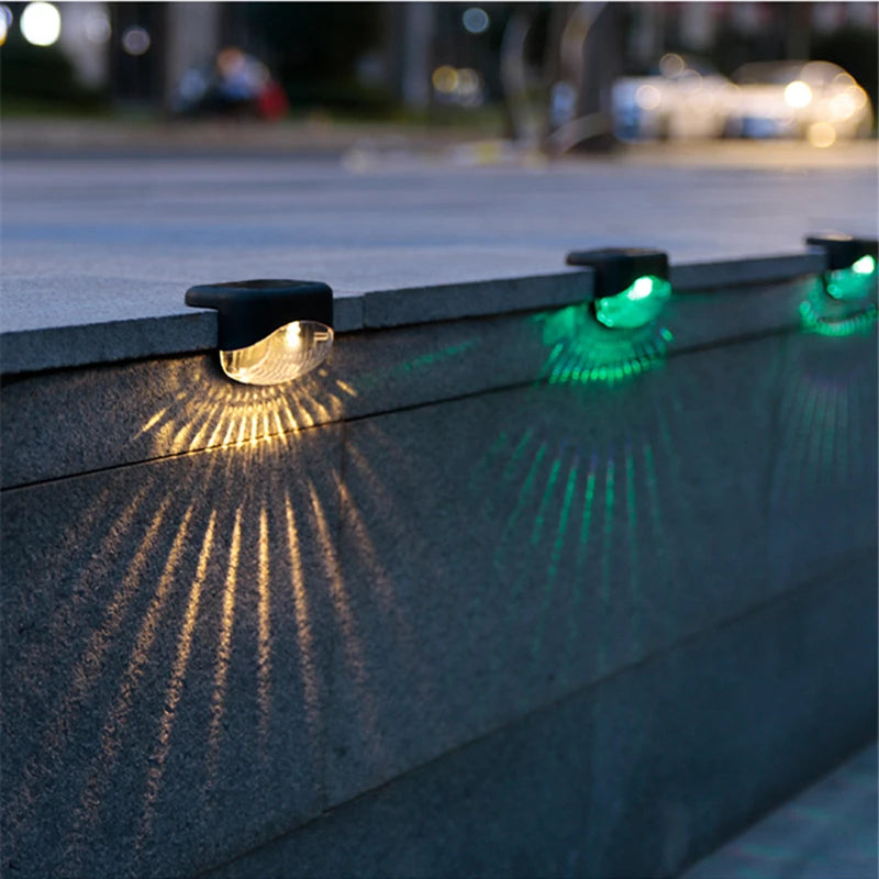 LED Solar Stair Light, Amorphous silicon solar panels offer high efficiency, saving energy and eliminating electricity bills.