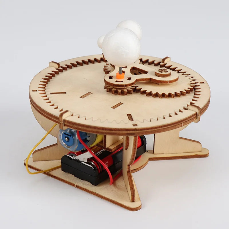 Children's Educational Toy, Explore the solar system with a 3D puzzle set featuring the sun, Earth, and moon.