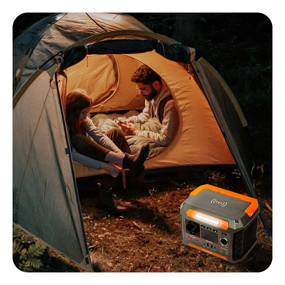 FF Flashfish P66 Solar Generator - 230V 260W Portable Power Station 288.6WH Battery 78000mAh/3.7V for Home Outdoor Camping Drone EU
