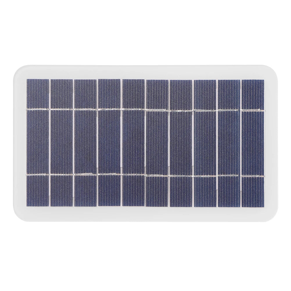 5V 400mA Solar Panel, Charges small devices with portable solar panel producing 5V, 0.4A output.