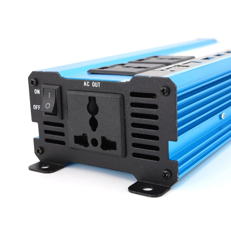 Connect the battery first, then toggle the inverter switch to ensure proper functioning.