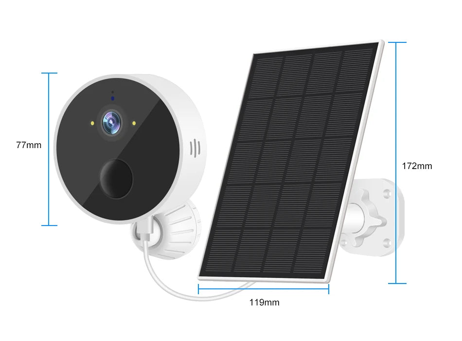 Smar S8-X200B-S - 1080P WiFi Solar Camera, Confirm 2.4GHz router compatibility to ensure use with this product, which only supports 2.4GHz WiFi.