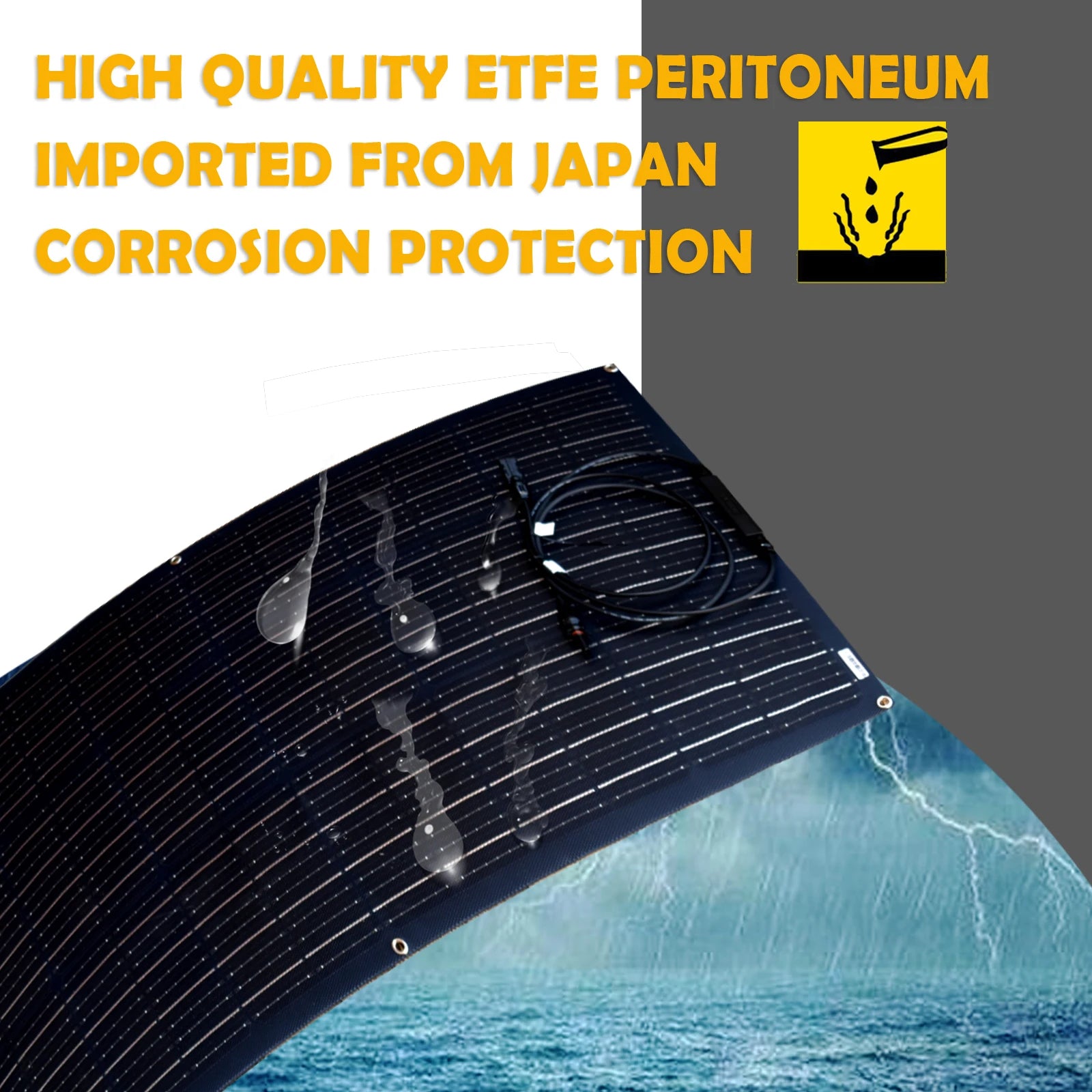 High-quality ETFE material imported from Japan provides corrosion protection.