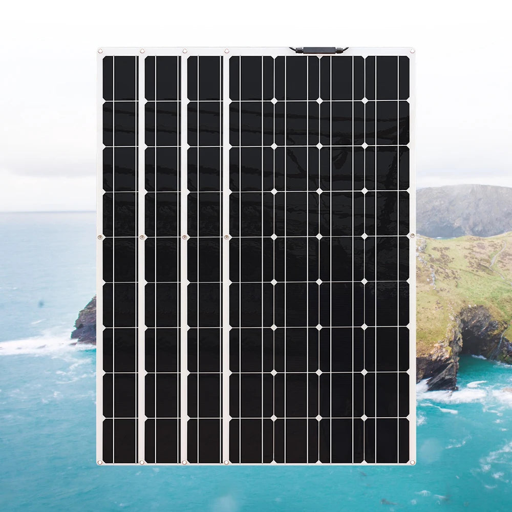 Flexible solar panel, Handle junction box and products carefully: no modification, disassembly, dropping or hitting allowed.