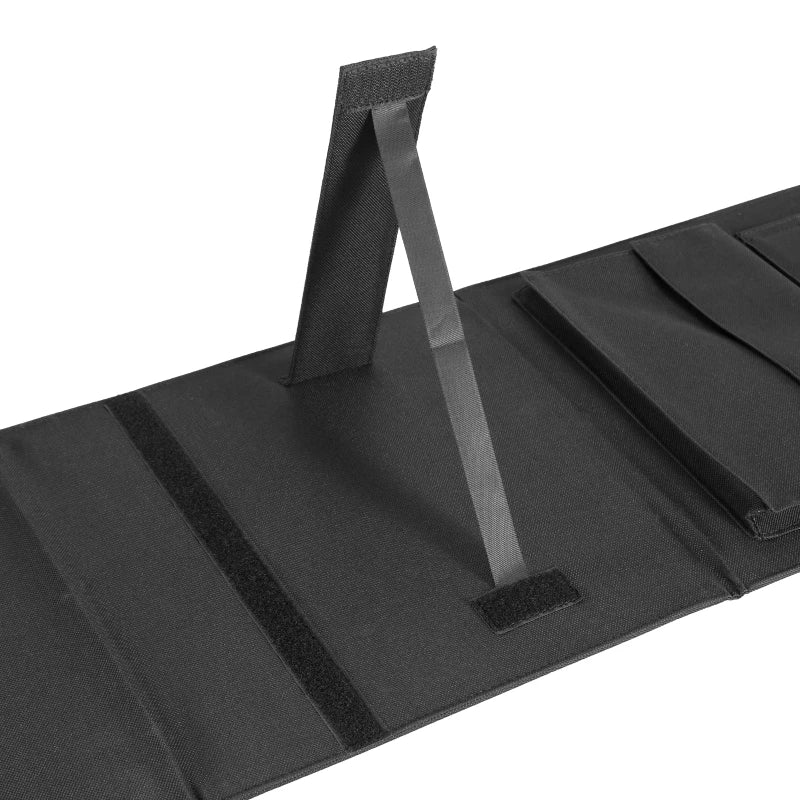 Features DC and USB outputs for charging devices and supporting various mobile phones.