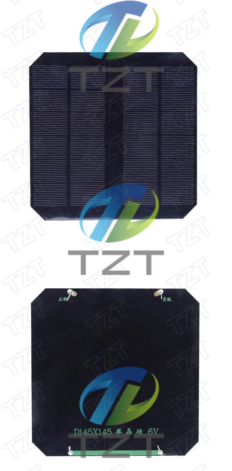 TZT 6V 550mA 3.3W Solar Panel, Specifications for solar panel from Mainland China, model 6V 550mA 3W, brand name TZT.