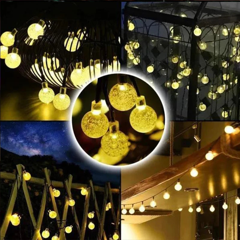 Solar String Light, Outdoor-friendly lighting system that runs 365 days and creates ambiance for courtyards, lawns, and tents.