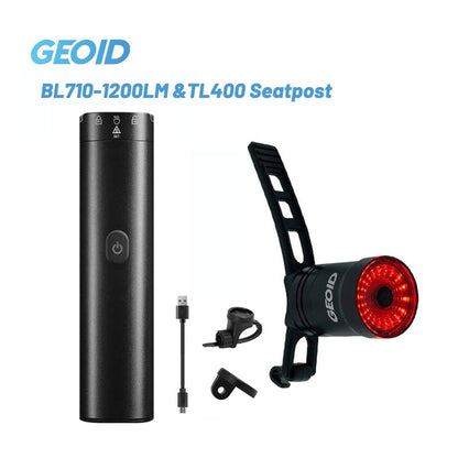 BL710 Bike Smart Front Light - USB Rechargeable Cycling Headlight IPx6 Waterproof LED Bicycle Flashlight Lamp