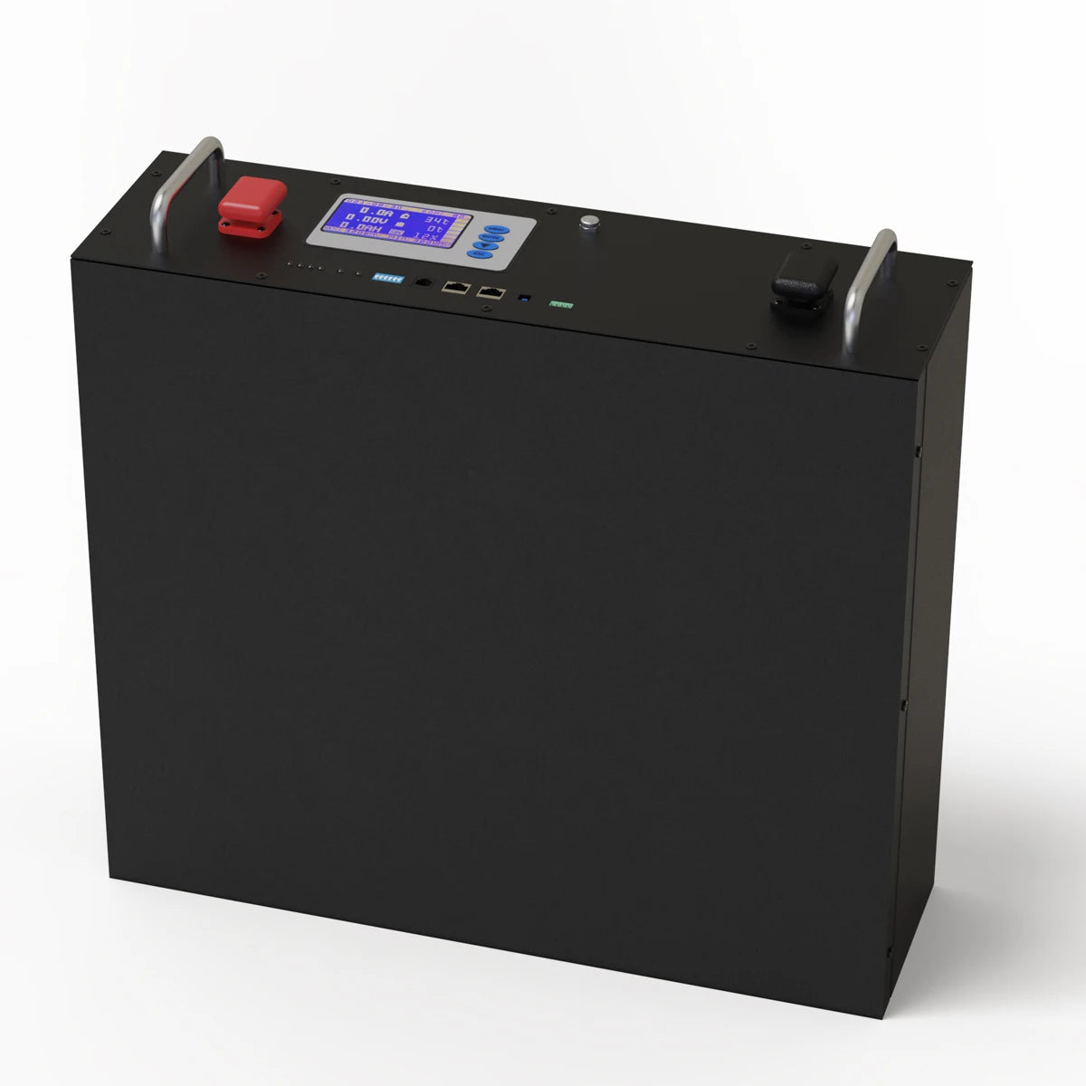 48V 200AH 10KW LiFePO4 Battery, High-capacity LiFePO4 battery pack for solar power systems with communication features.