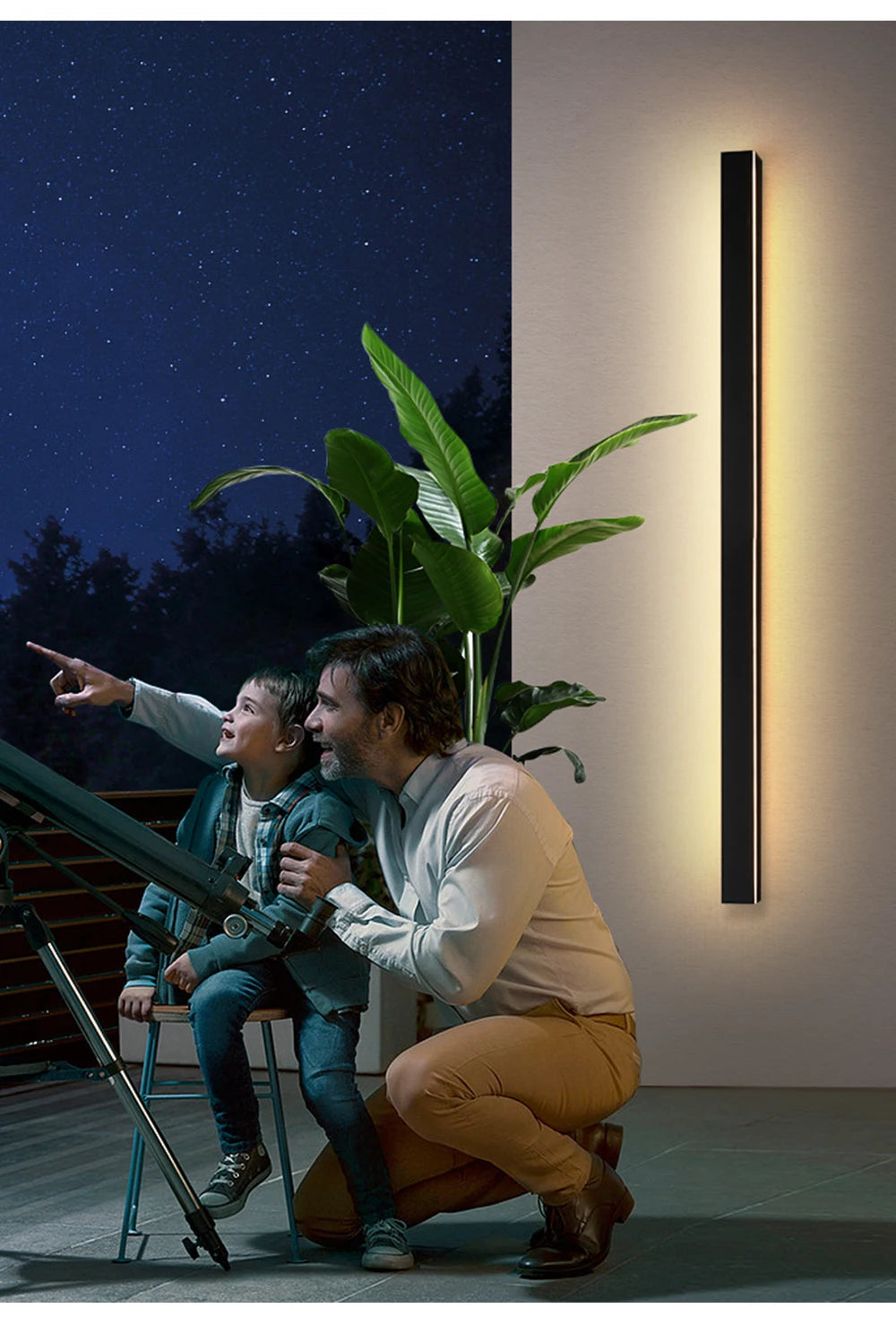 LUCKYLED Modern Led Wall Light, LUCKYLED LED Wall Lamp, 7000lm, waterproof, modern style, AC85-265V, IP65, suitable for indoor and outdoor use.