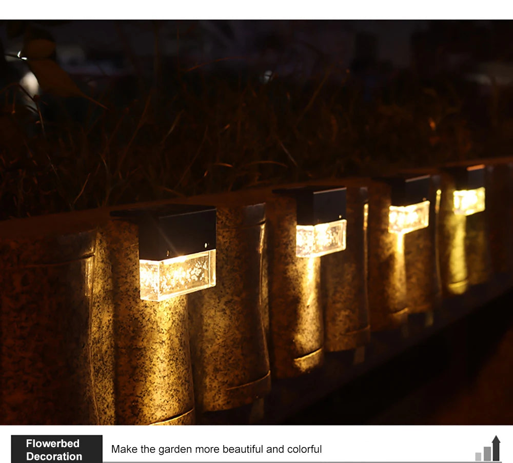 Solar LED Light, Add color and beauty to your garden with this decorative flower bed.