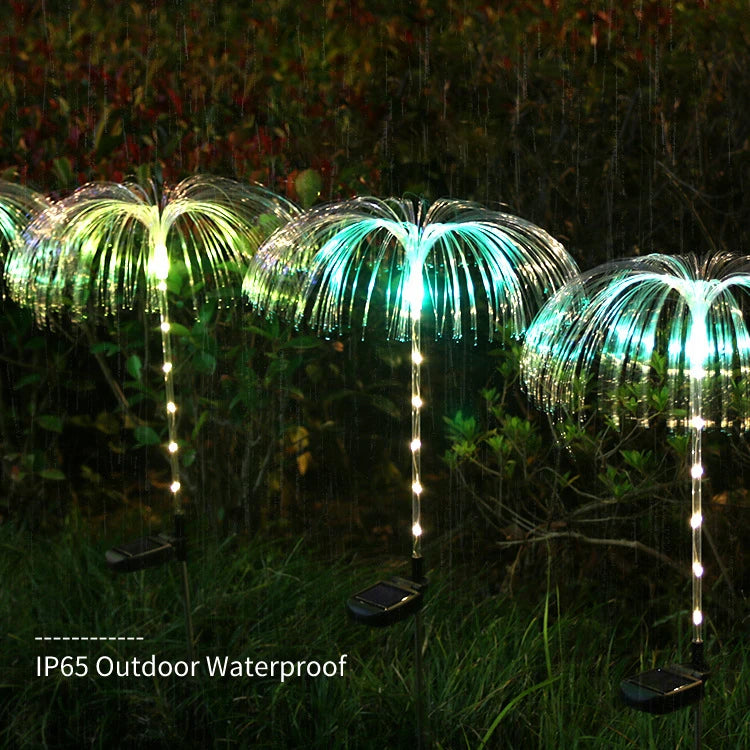 Auto On/off Colorful Lawn Light, Solar-powered lawn lights change color, turn on/off automatically, and are waterproof for nighttime garden decor.