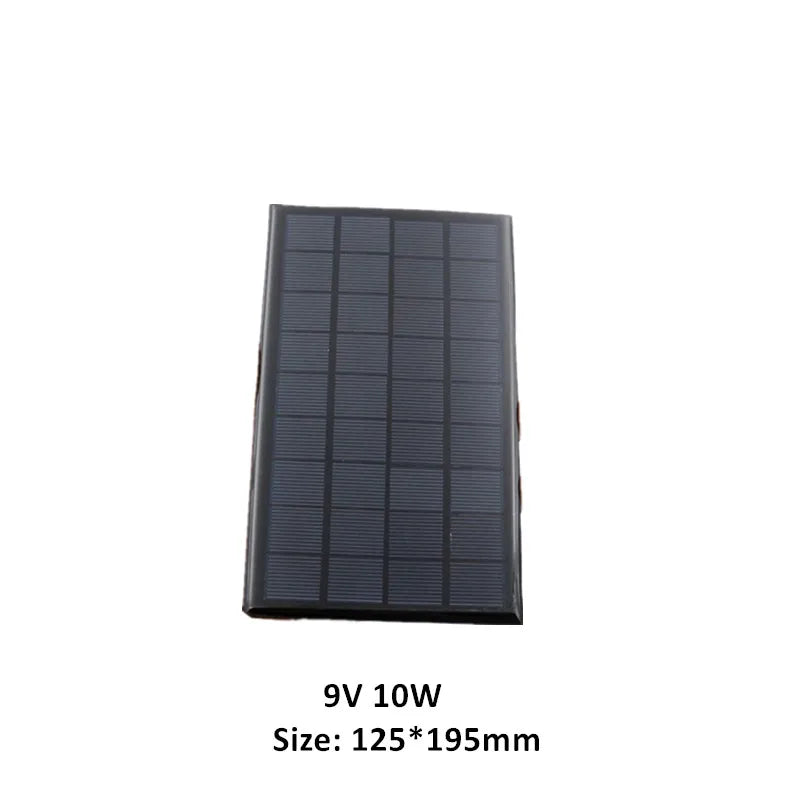 6V 9V 18V Mini Solar Panel, Waterproof design provides advanced protection against dust, water spray, and other environmental elements.