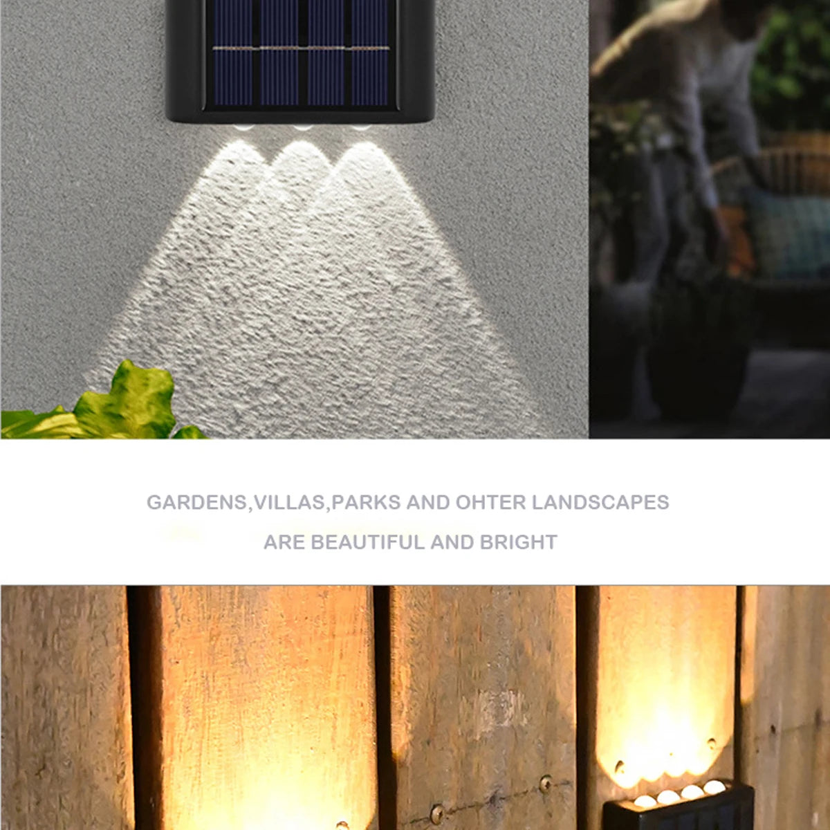 Add warmth and ambiance to outdoor spaces with solar-powered lighting solutions.