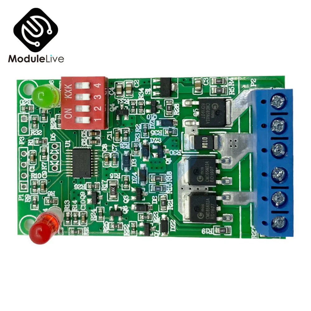 Lithium battery-powered solar lawn light controller board with 3A current control.