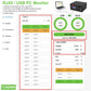 Pacco batteria LiFePO4 48V 300Ah 200Ah 100Ah - 15Kw 6000 cicli 16S BMS 51.2V RS485/CAN Controllo PC Off/On Grid Accumulatore solare