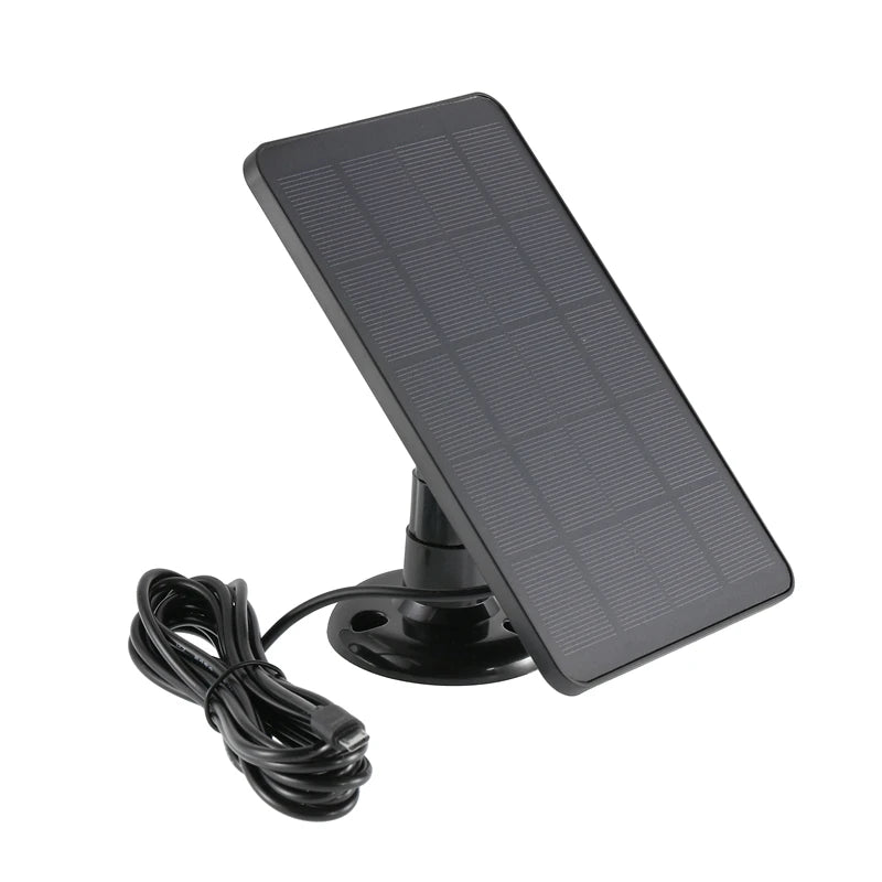 Waterproof solar panel charger for outdoor use, perfect for small homes or hiking adventures.