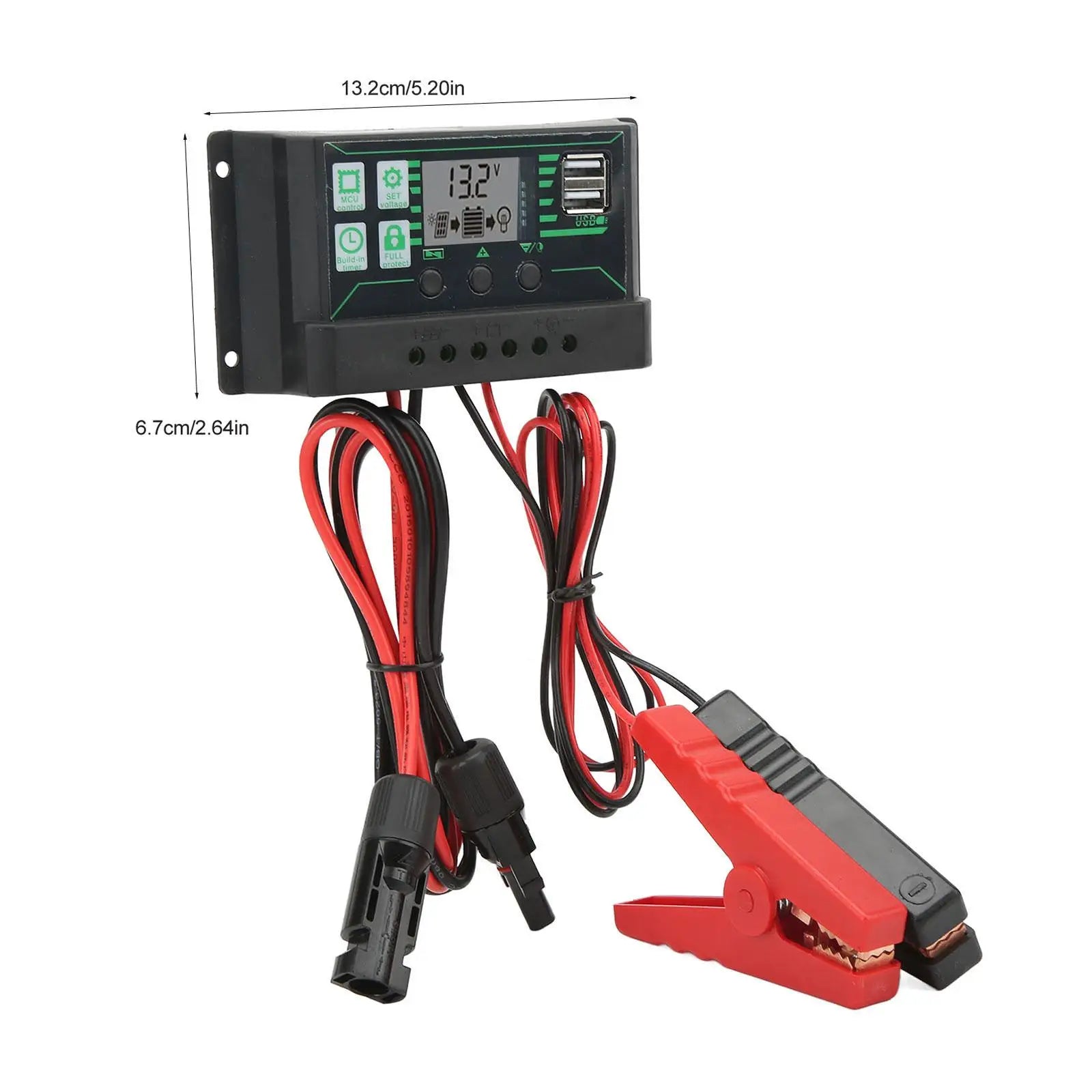 MPPT 10/20/30/60/100A Solar Charge Controller, Automatically adjusts charging voltage based on battery quality.