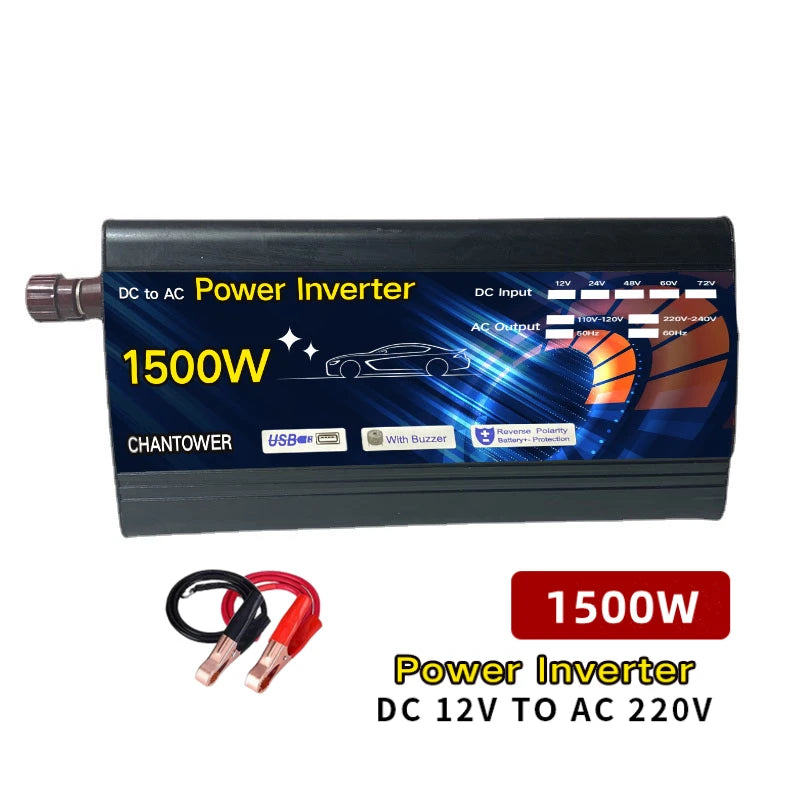 Solar Inverter, DC to AC power converter for cars, providing modified sine wave output up to 4kW.