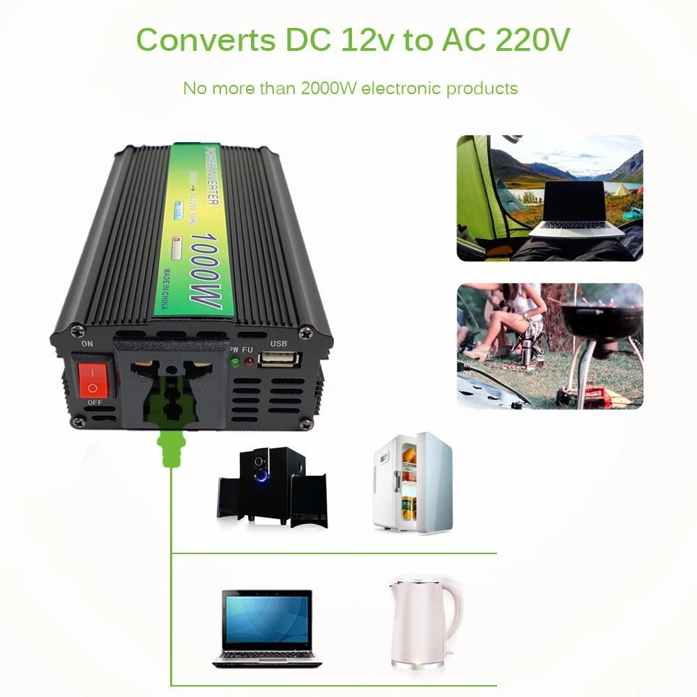 1000W Inverter  Solar Panel, Optimal positioning: angle solar panel 30-40 degrees towards sun for maximum energy harvesting.