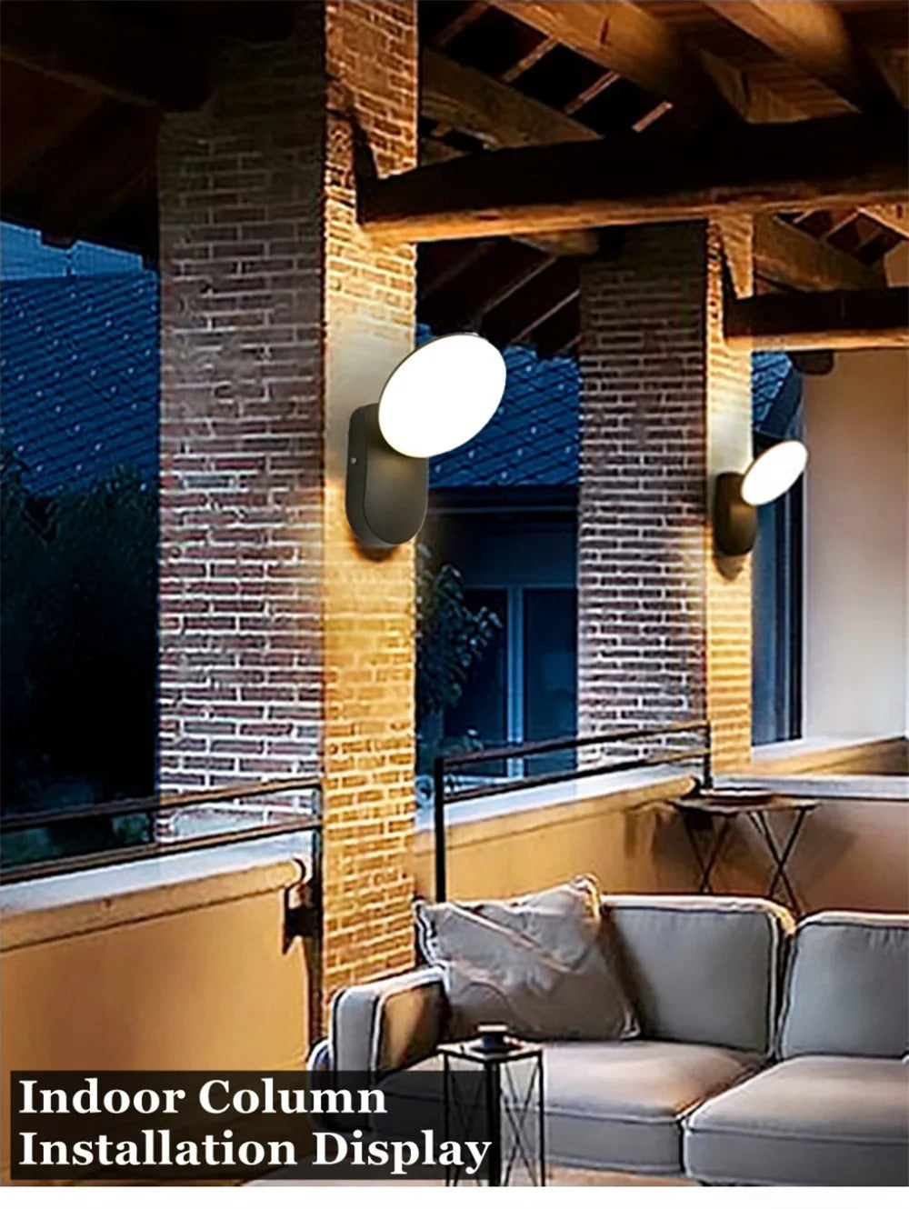 LED Wall Light, Elegant indoor display for columns or walls