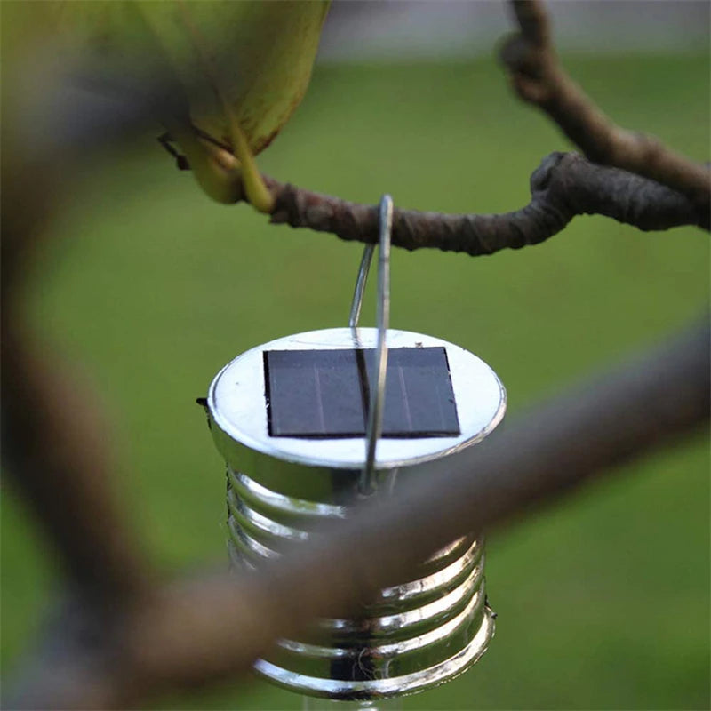 Solar light, Solar-powered colorful acrylic chandelier with amorphous silicon solar panel, button battery, and LED light.