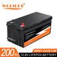 Nuevo paquete de baterías LiFePo4 de 12V, 24V, 48V, 100Ah, 200Ah, 280Ah, 300Ah, baterías de fosfato de hierro y litio, BMS integrado para barcos solares, sin impuestos
