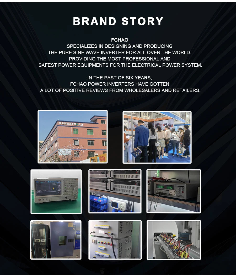 FCHAO 6000W Pure Sine Wave Solar Inverter, FCHAO designs and manufactures pure sine wave inverters for global customers with 6+ years of experience.