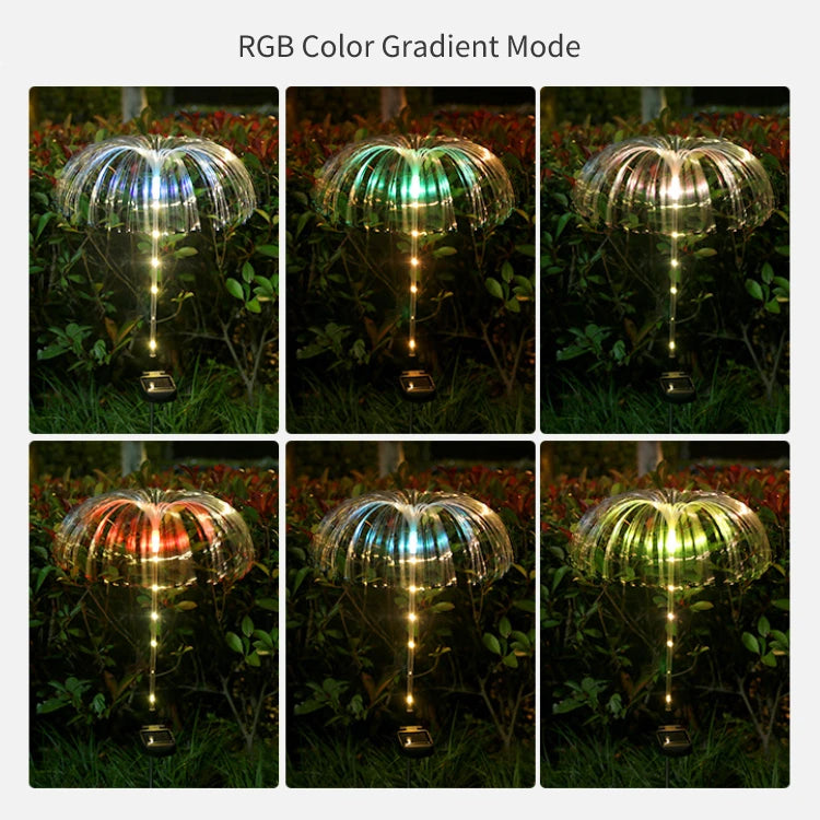 Auto On/off Colorful Lawn Light, RGB color-changing solar-powered lights with transparent lamp beads for vibrant outdoor lighting.