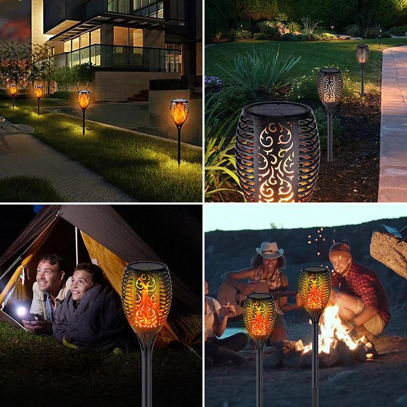 96 LED Outdoor Solar Light, Easily install by soaking in water and placing in soil.