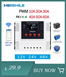 10A-100A MPPT Solar Controller, Before installation, ensure your battery has sufficient voltage for the controller to detect its type and function correctly.