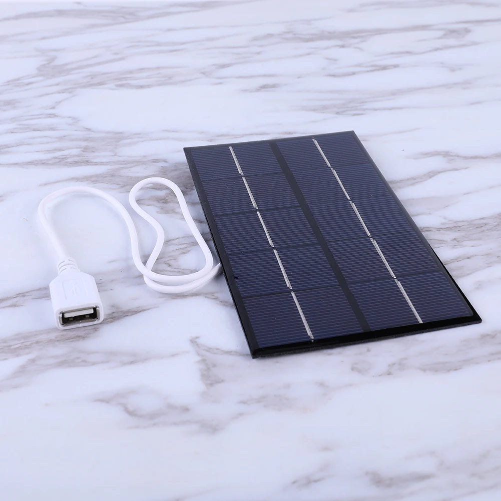 1pc USB Solar Panel, Durable design ensures reliable performance with minimal degradation over time.