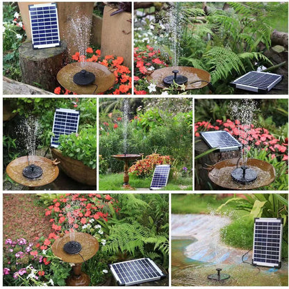 12V Solar Panel Charging Water Pump Set - For Submersible Electric Use In Rockery Fish Pond Garden Fountain Decoration Fish Pond