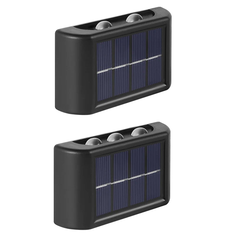LED Solar Wall Lamp Outdoor Wall Light, Not suitable for low-light areas or monitoring spaces.